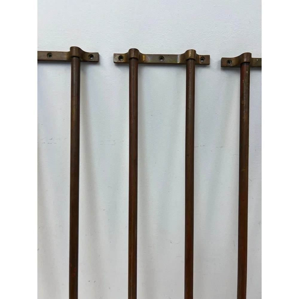 Vintage Yale Brass Wall Towel Racks Pullman Train Set of 5 Industrial Holders